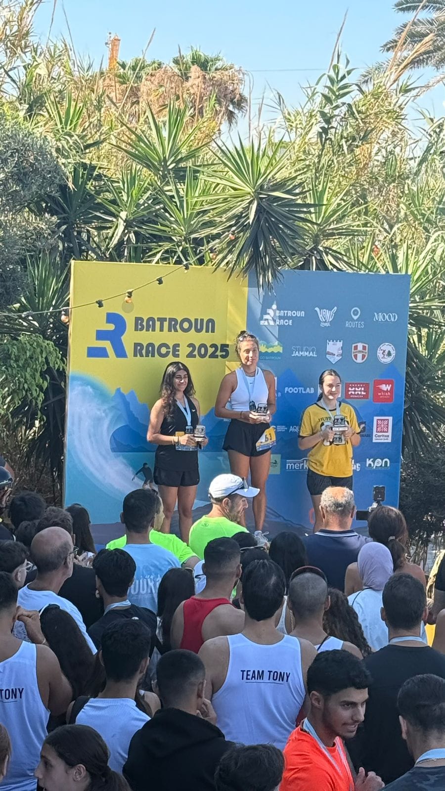 Women 17–19 podium winners, Batroun Race 2025