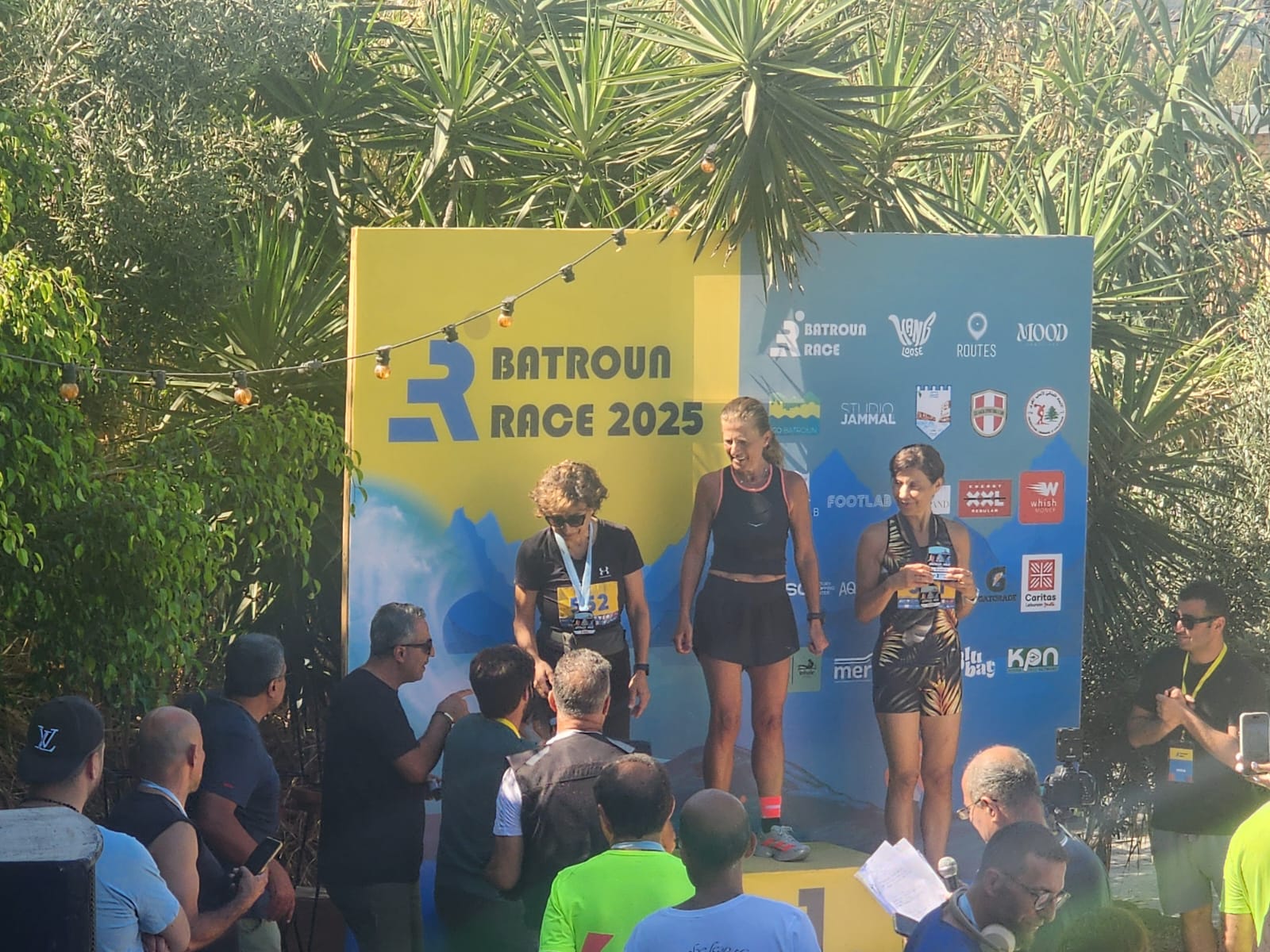 Women 60–64 podium winners, Batroun Race 2025